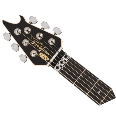 Open Box EVH Wolfgang Special Satin Striped Electric Guitar - Black/Yellow image 4