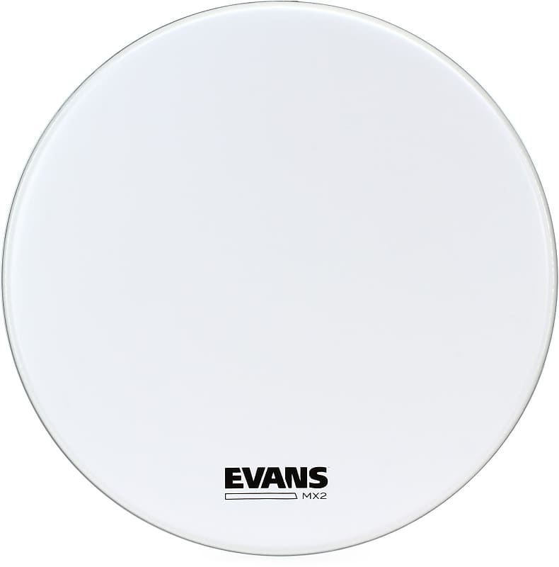 Evans MX2 White Marching Bass Drumhead - 26 inch image 1