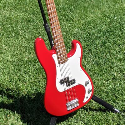 Squier P-Bass PJ Precision Jazz Neck! 1999 Torino Red Factory 1of1 One-Off image 14