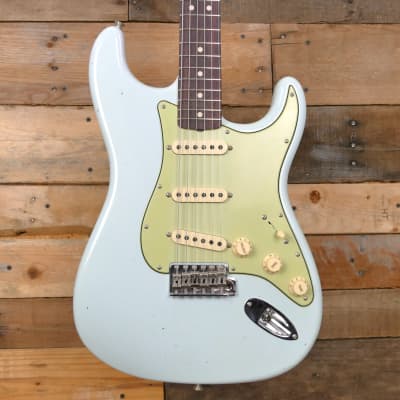Fender Custom Shop '63 Reissue Stratocaster Journeyman Relic - Super Faded Aged Sonic Blue - Weight 7lbs 15oz! image 2