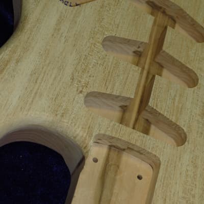 Spalted Maple Top / Aged Basswood Strat body - Standard Hardtail 4lbs 3oz #2930 image 5