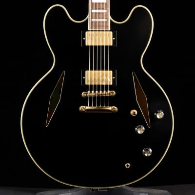 Epiphone Emily Wolfe Sheraton Stealth Semi-Hollow Electric Guitar - Black Aged Gloss image 1