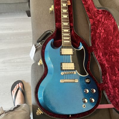 Gibson Custom Shop SG Standard 2008 - Extremely Rare Blue Sparkle image 2