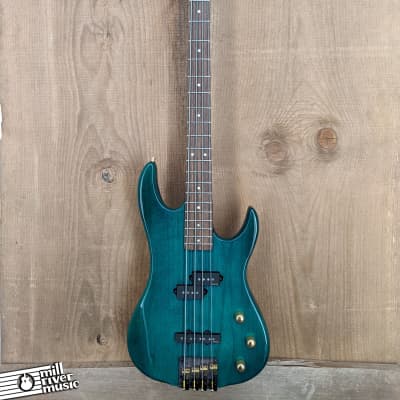 Valley Arts USA California Pro Electric Bass Translucent Green 1990s w/ HSC image 4