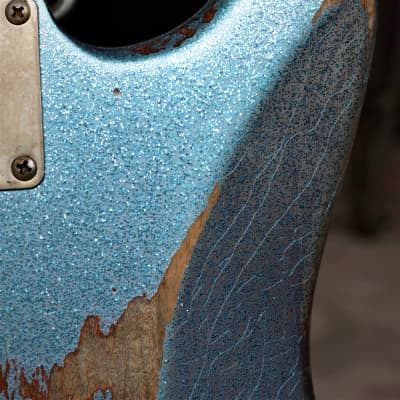 Fender Stratocaster Custom Blue  Sparkle Custom Nitro Relic image 10