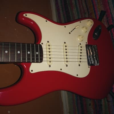 Squier Bullet Stratocaster Year 2000 Torino Red Classic Squier Bundle image 6