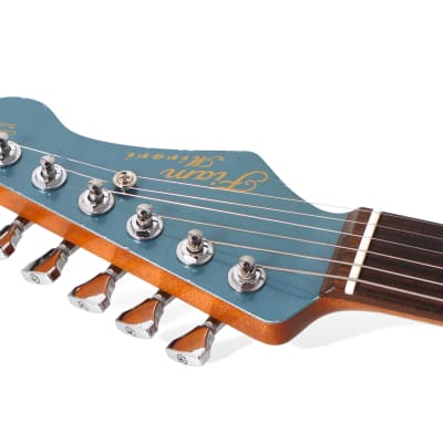 Fiam Guitars Mirari 2023 Pelham Blue over Silver. By past Ronin Guitars luthier Izzy Lugo. NEW (Authorized Dealer) image 12