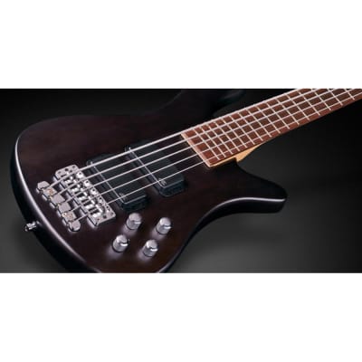 Warwick Rockbass Streamer Standard 5-String Bass Nirvana Black Transparent Satin image 2
