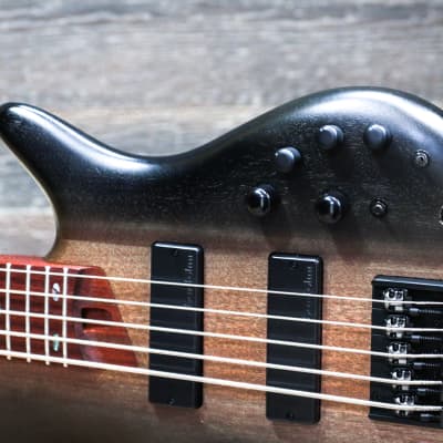 Ibanez SR505E Soundgear Series Surreal Black Dual Fade Electric Bass w/Case image 7