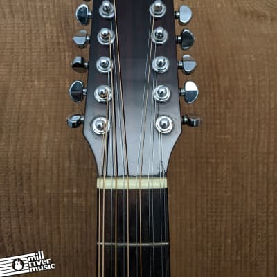 Washburn D12S-12 12-String Dreadnought Acoustic Guitar Natural image 3
