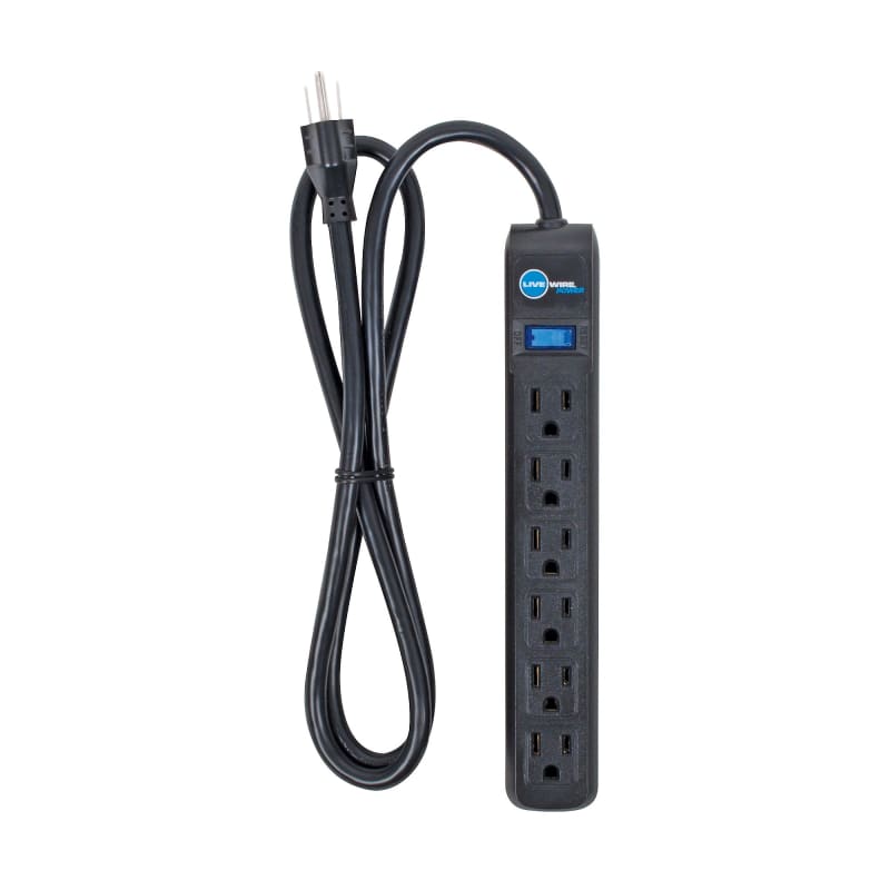 Fellowes 6 Outlet Power Strip 15ft. Cord Platinum