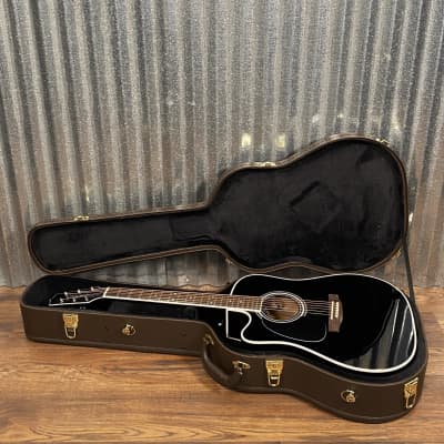 Takamine EF341SC Black Cutaway Acoustic Electric Guitar Left Hand Japan #0068 image 2