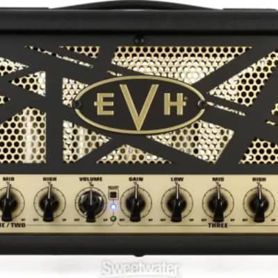 EVH 5150III EL34 Electric Guitar Tube Head, 50W, Black and Gold image 1