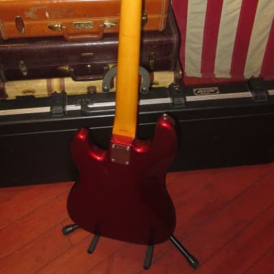 ~1989 Fender '62 Re-Issue Precision Bass Made in Japan Candy Apple Red image 6