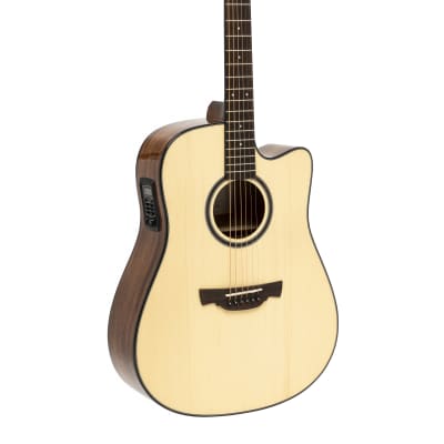 Acoustic Guitar - CRAFTER Able 600CE N - Dreadnought - solid spruce top for sale