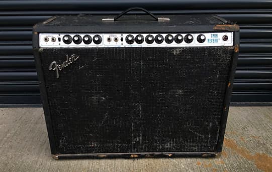 Fender  Custom Twin Reverb , Ex  John Squire , Noel Gallagher , Stone Roses , Oasis ,   1970s  Black image 1