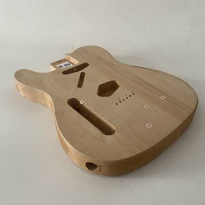 Unfinished Mahogany Wood Tele Style Guitar Body image 3