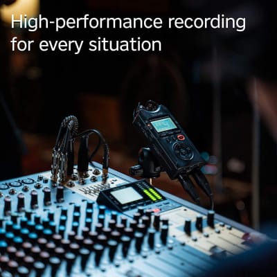 Tascam DR-40X Four-Track Digital Audio Recorder and USB Audio Interface, Black image 5