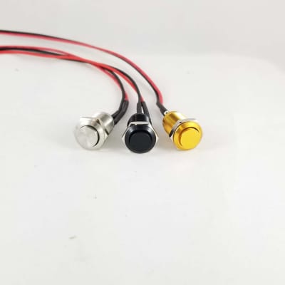 Tesi Switch  IDO SUPER M  10MM Momentary Push Button Guitar Kill Switch Stainless Steel -NO DRILLING image 4