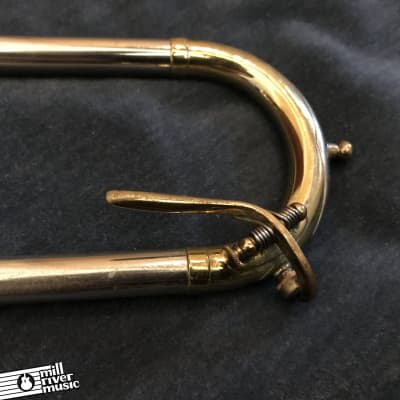 King 2B Silvertone Tenor Trombone c. 1940 w/ Case & Mouthpiece image 6