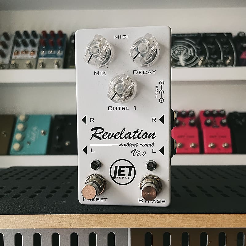 Jet Pedals Revelation v2 MIDI Ambient Stereo Reverb Reverb