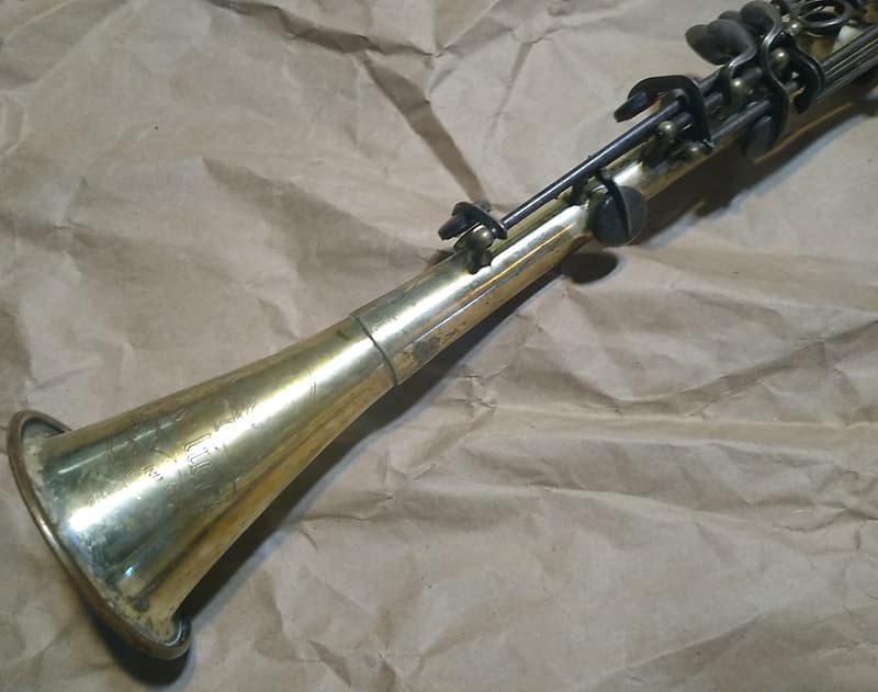 Elkhart Cavalier metal clarinet, USA, Silver-finish, Good