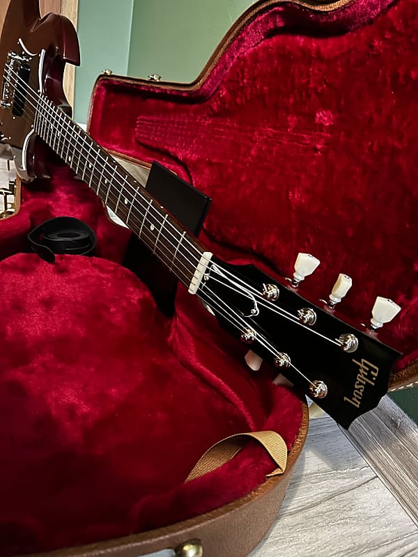 Gibson SG Junior '66 Reissue 2007 PLEK - Dark Cherry / Lindy