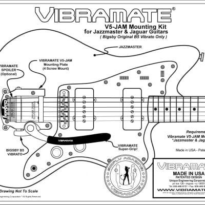 Vibramate V5-JAM Mounting Kit - Jazzmaster/Jaguar image 3