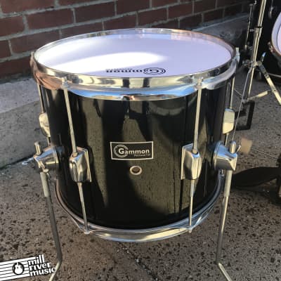 Gammon Percussion Junior 5-Piece Drum Set Black 5pc image 4