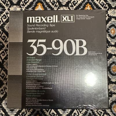 Maxell 35-90B 7.5” 1/4” reel blank tape new still sealed 1pc