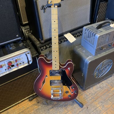 Fender Modern Player Starcaster Guitar 2014 - 2017 - Aged Cherry Burst for sale