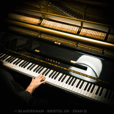 Yamaha u3 upright piano 19XX - Black Perfect Condition image 7