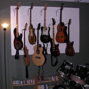 Pegboard guitar hangers 8 Reverb