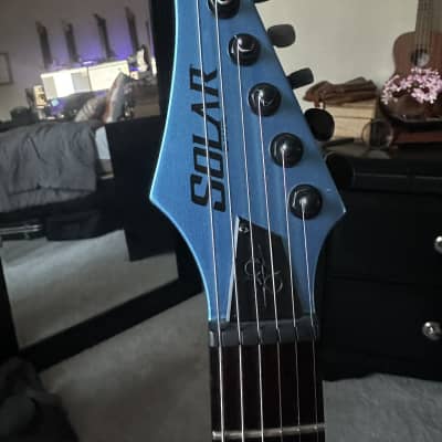 Solar Guitars A2.6 2018 - Blue metallic image 12
