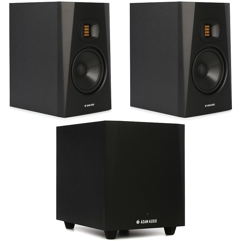 ADAM Audio T7V 7 inch Powered Studio Monitor Pair with T10S 10 inch Powered Studio Subwoofer image 1