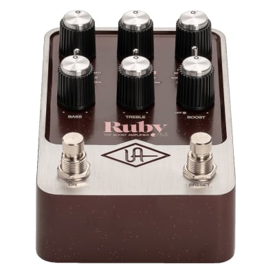 Universal Audio UAFX Ruby '63 Top Boost Amplifier Guitar Effects Pedal image 2