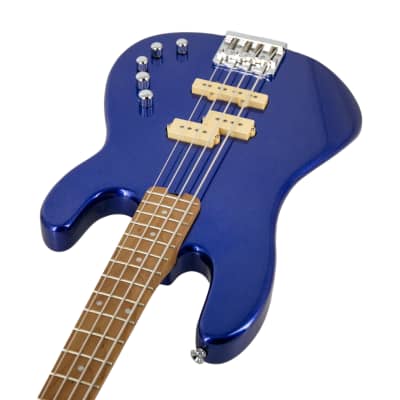 Charvel Pro-Mod San Dimas Bass PJ IV Bass Guitar, Maple Fretboard, Mystic Blue, MC220875 image 2