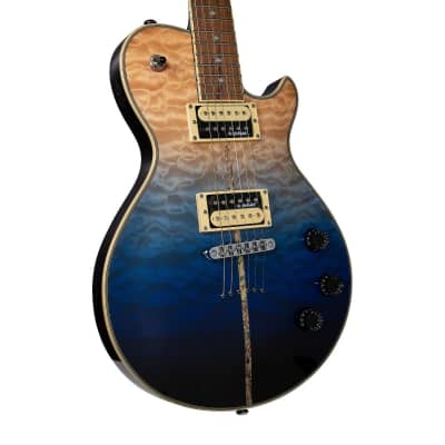 Michael Kelly Patriot Instinct Bold Custom Collection Electric Guitar Blue Fade image 3