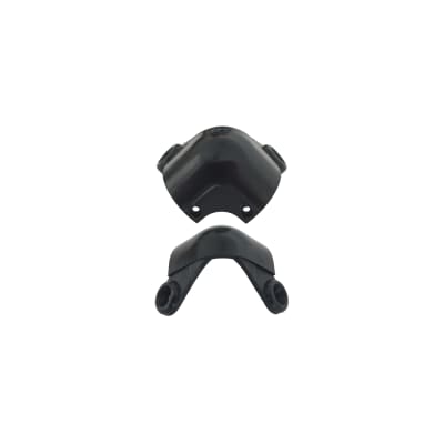 "Modern Two Pin" Genuine Vox Black Plastic Spare Corner - Sold Individually image 1