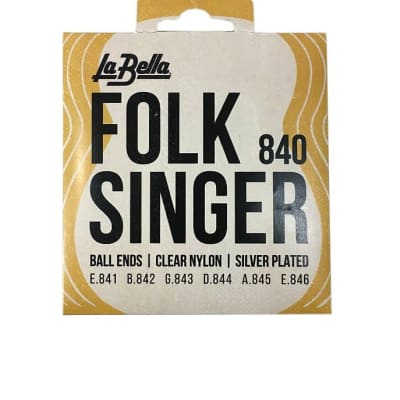 La Bella Guitar Strings  Folk Singer #840 Ball End Nylon for Folk Guitars image 1