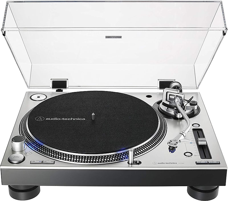 Audio Technica AT-LP140XP Direct-Drive Professional DJ Turntable (Silver) image 1