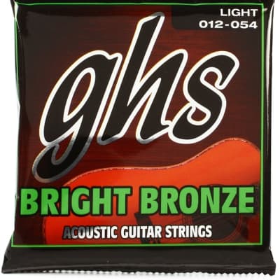 GHS BB30L Bright Bronze 80/20 Bronze Acoustic Guitar Strings - .012-.054 Light image 1