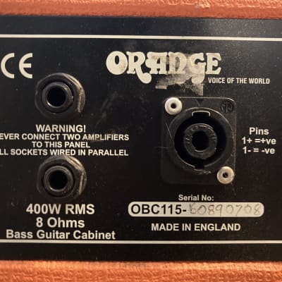 Orange OBC115 1x15 Bass Cabinet image 3