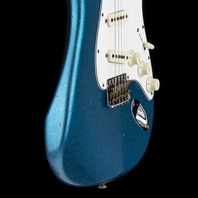 Fender Custom Shop Limited Edition '65 Stratocaster Journeyman Relic - Aged Blue Sparkle #62049 image 6