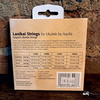 Lanikai Strings for Concert Ukulele by Aquila - Nylgut (R) image 2