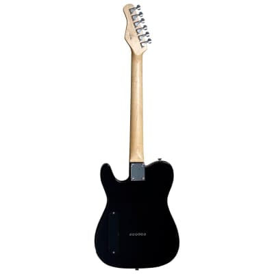 Michael Kelly 59 Thinline Semi-Hollow Electric Guitar (Gloss Black) image 3