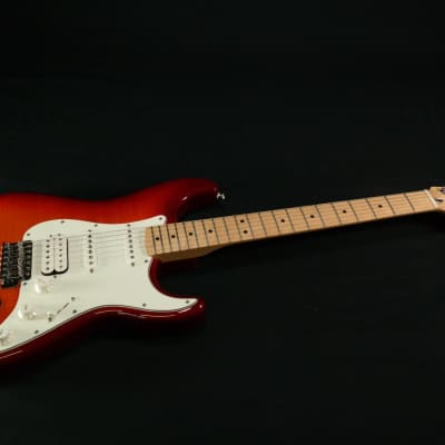 Fender Standard Stratocaster HSS Plus Top, Maple Fingerboard, Aged Cherry Burst with CASE! USED image 6