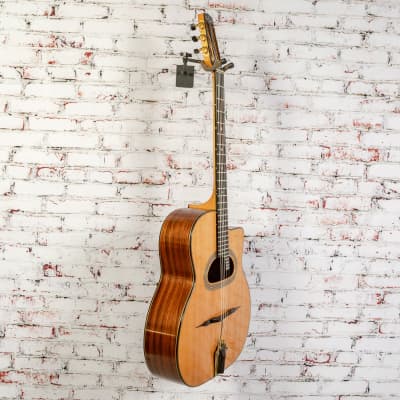 Dell Arte Gypsy Jazz Acoustic-Electric Guitar, Natural w/ Case x955 (USED) image 4