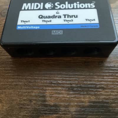 MIDI Solutions Quadra Thru/Merge スルーボックス MIDI Solutions