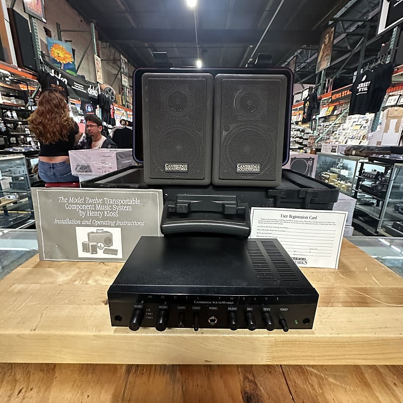 Cambridge SoundWorks Model Twelve Multimedia Portable Speaker System with Sub Woofer  			